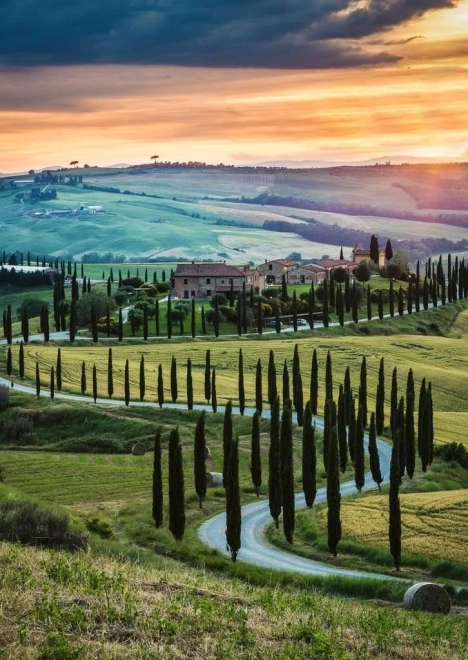 Puzzle RAVENSBURGER Val d'Orcia, Toskánsko – 1000 dielikov