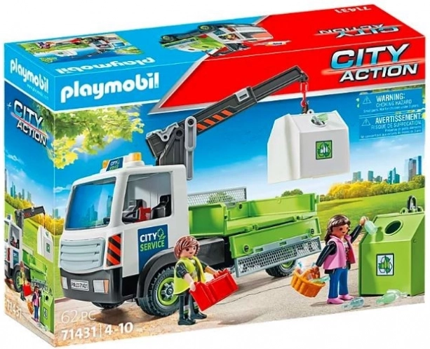 Kamión s kontajnermi na sklo City Action 71431