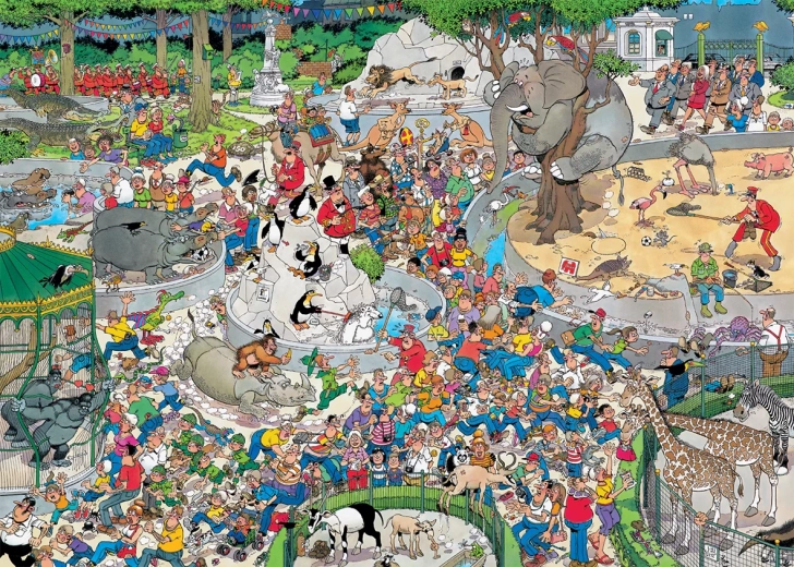 Jumbo Jan van Haasteren Zoo XL puzzle 500 dielikov