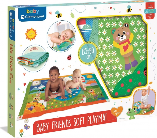 Mäkká hracia podložka pre deti CLEMENTONI BABY