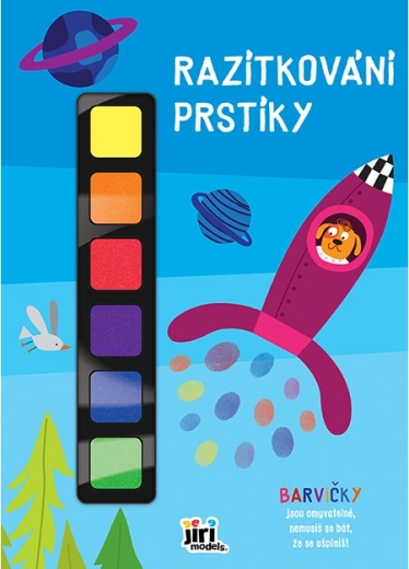 Pečiatkovanie prstíkmi raketa