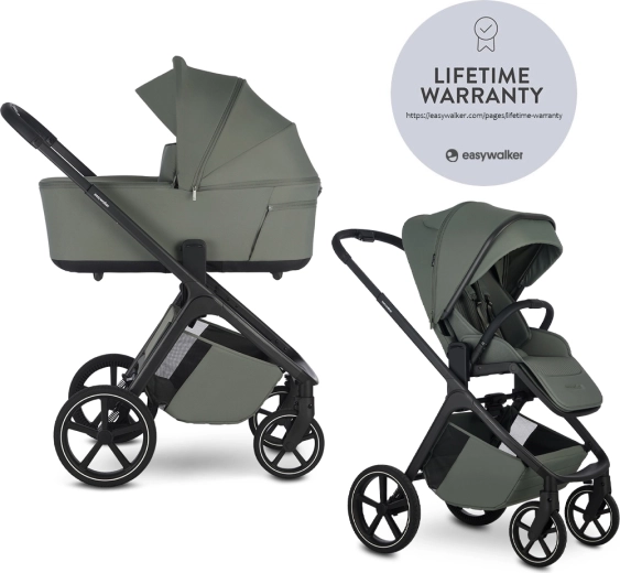 Easywalker kombinovaný kočík Zoey Go mineral green