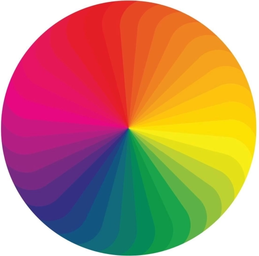 Okrúhle puzzle Paleta farieb 570 dielikov