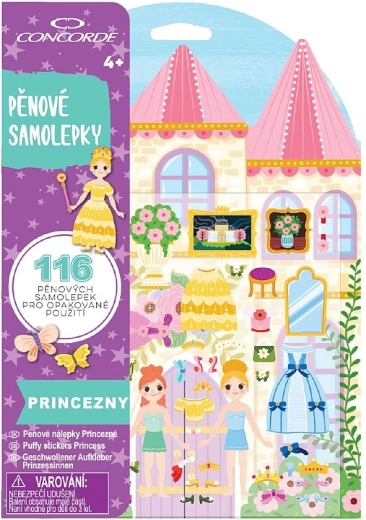 Penené samolepky CONCORDE – princezné, 116 ks
