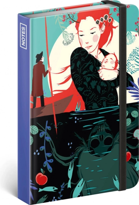 Linajkový zápisník s autorským dizajnom Kateřiny Bažantovej 11 × 16 cm