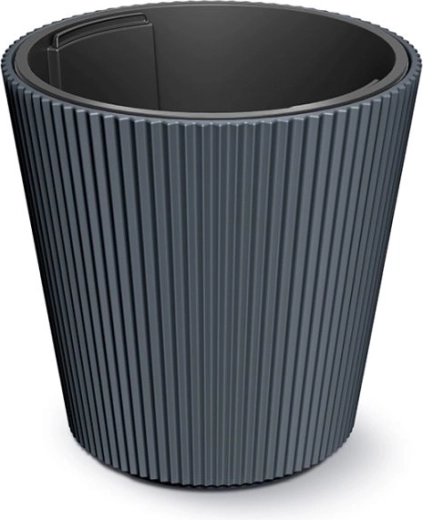 Kvetináč s vložkou MILLY 35 cm antracit