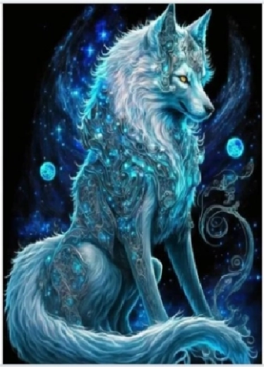 Diamantové maľovanie Magická líška 30 × 40 cm