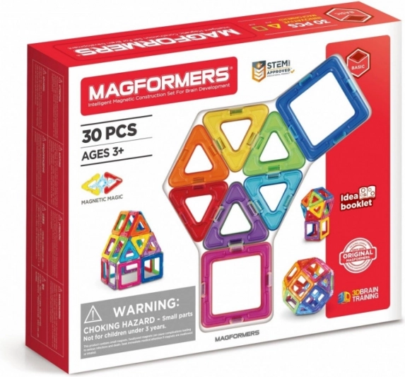 MAGFORMERS Rainbow magnetické kocky 30 dielov