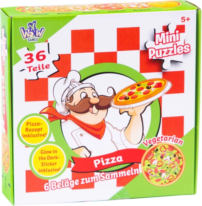 Okrúhle puzzle Pizza 36 dielikov