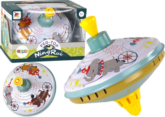 Kovové točiace sa koleso Cirkusová hračka Tradičná