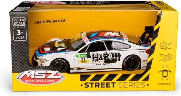 Zberateľský model BMW M4 DTM 1:24 biely