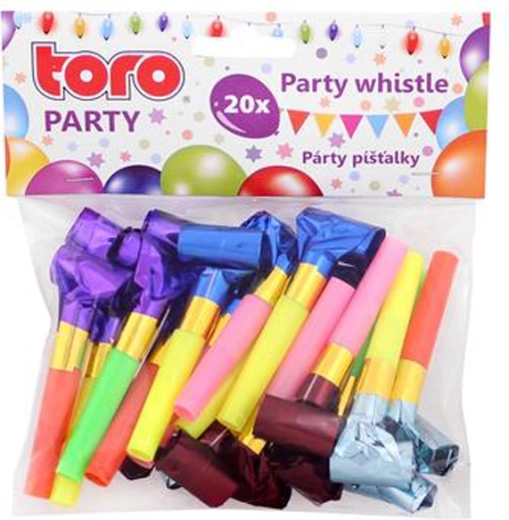 Párty píšťalky frkačky 20 ks