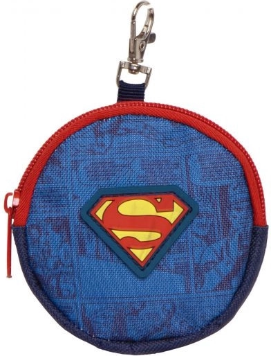 Okrúhla peňaženka na mince Superman 9 × 9 × 2 cm