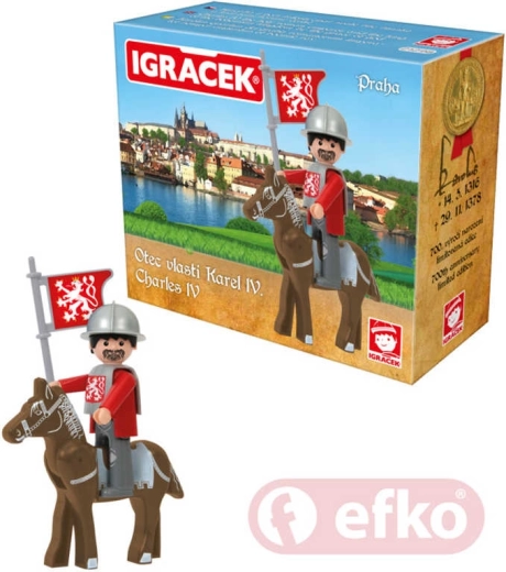 Efko Igráček Karol IV. Praha set s koňom a doplnkami - 1 kus