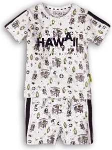 Dirkje detský dvojdielny set Hawaii white-navy