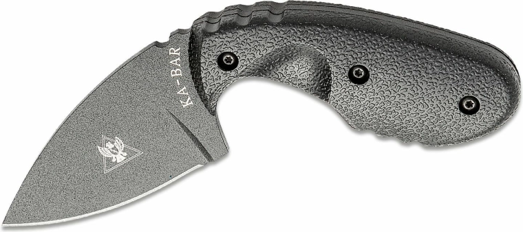 KA-BAR TDI Investigator taktický nôž s pevnou čepeľou, čierny, Zytel, puzdro Kydex