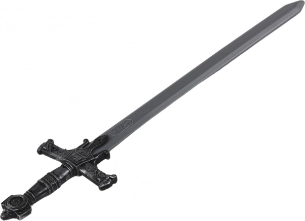 Plastový vojenský meč so zdobenou rukoväťou a zvukmi 80 cm