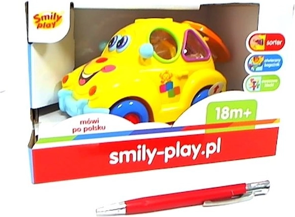 SmilyPlay zábavné autíčko so svetlom a hudbou