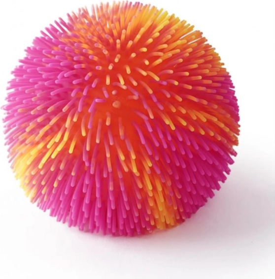 Strapatá dúhová lopta so svetlom - oranžovo ružová