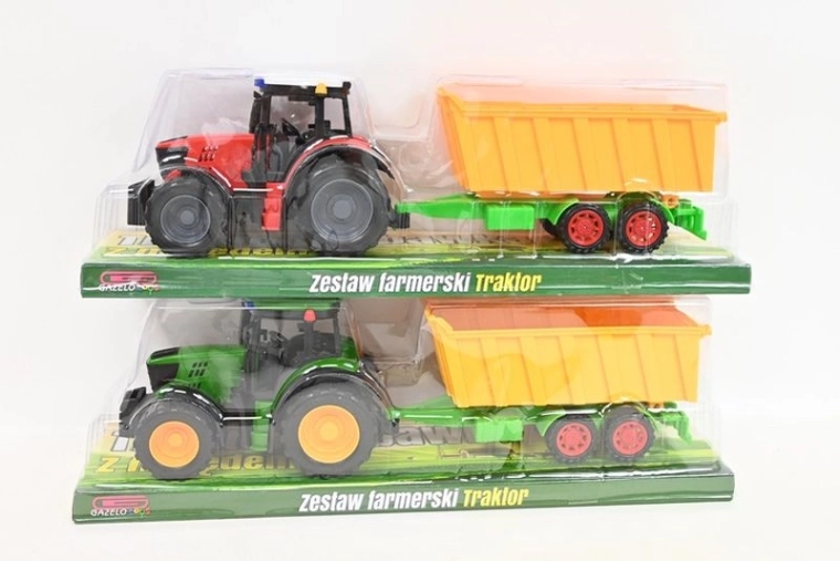 Traktor s prívesom - 1 kus