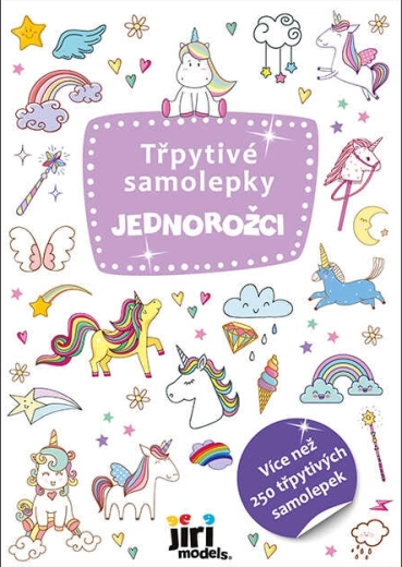 Trblietavé samolepky jednorožce