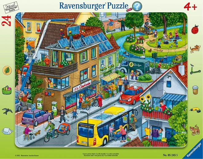 Ravensburger puzzle Naše zelené mesto 24 dielikov
