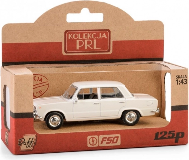 Model auta PRL FIAT 125p biely 1:43