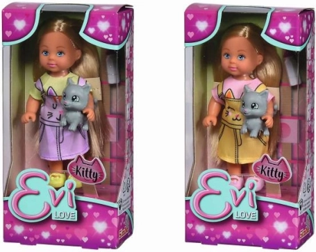 bábika Evi Love s mačiatkom – 2 varianty