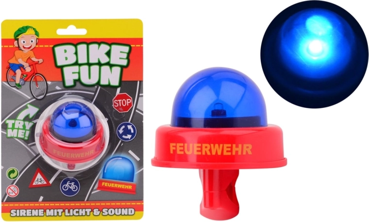 Bike Fun hasičská siréna so svetlom a zvukom 20 cm