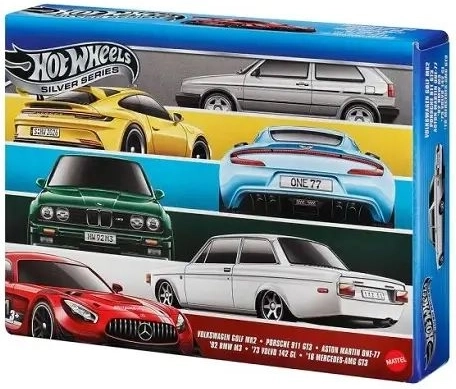 Hot Wheels Silver Series Euro Style súprava autíčok – 6 ks
