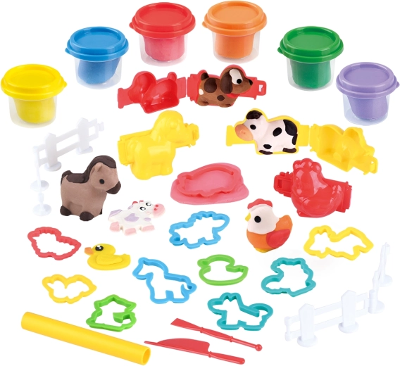 Playgo plastelína farma súprava 6 × 56 g - 1 kus