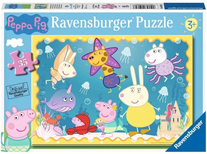 Ravensburger puzzle Peppa Pig: Podmorský svet 35 dielikov