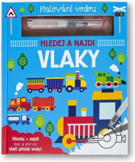 Maľovanie vodou: Vlaky