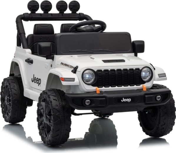 Detské elektrické autíčko Jeep Rubicon 24 V biele