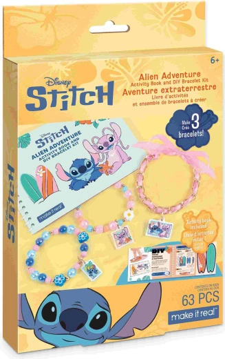 Aktivitný zošit a sada na výrobu náramkov Disney Stitch