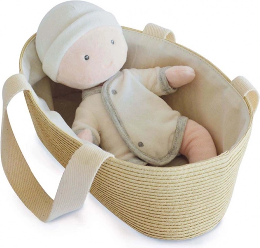 Doudou Jolijou bábika Pol v prenosnej taške do kočíka 28 cm