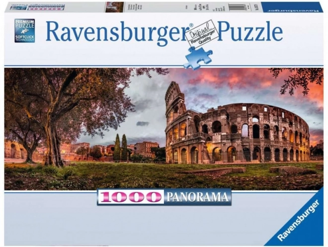 Ravensburger panoramatické puzzle 1000 dielikov - Koloseum pri západe slnka
