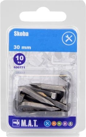 Skoba 30 mm lesklá (10 ks)