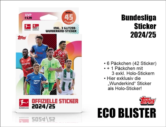Topps Bundesliga nálepky 2024/2025 eco blister