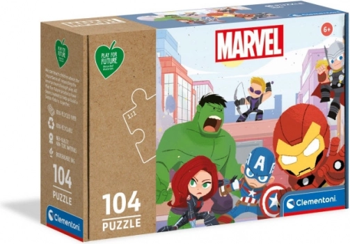 Puzzle CLEMENTONI Play for Future Marvel Avengers 104 dielikov