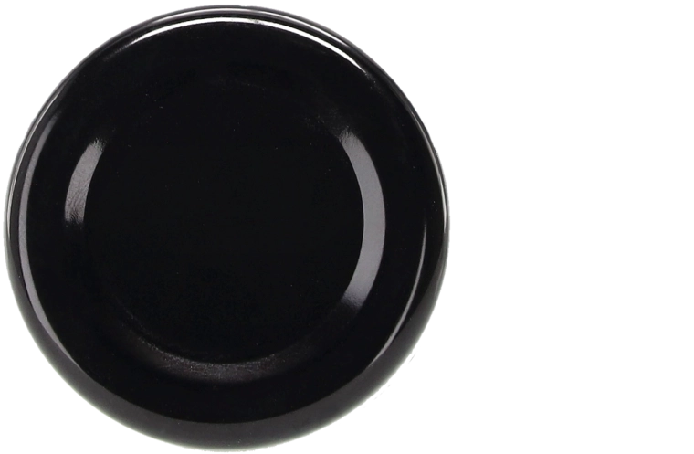 Sada čiernych viečok 43 mm na zaváracie poháre a fľaše – 20 ks