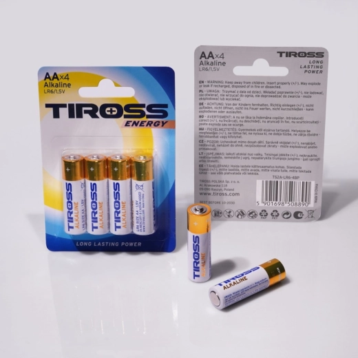 Alkalické batérie AA LR6 1,5 V – balenie 4 ks