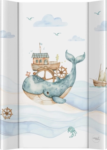 Ceba Baby prebaľovacia podložka s pevnou doskou 50 × 70 cm Ocean Adventure