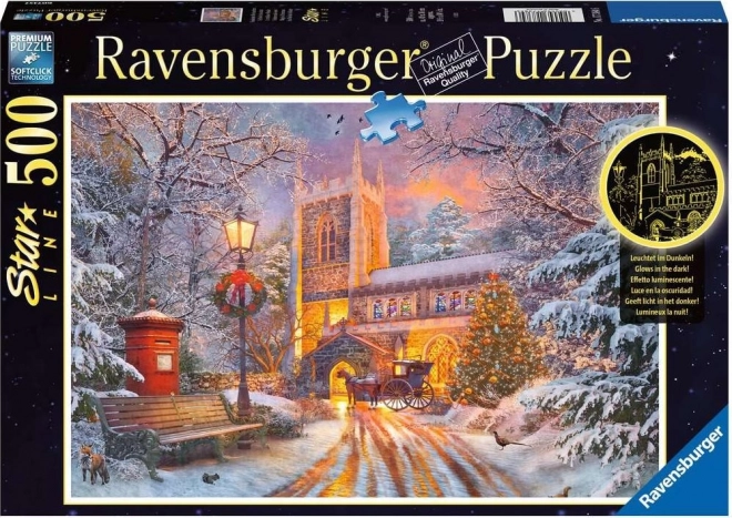 Ravensburger svietiace puzzle Vianočné zátišie 500 dielikov
