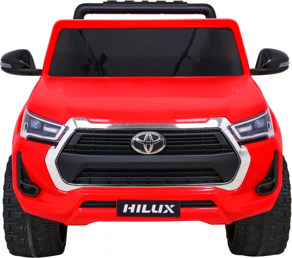 Detské elektrické auto TOYOTA Hilux 4x4 s diaľkovým ovládaním – červený pickup