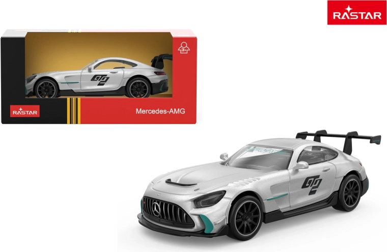 Kovový model auta Rastar Mercedes-AMG GT2 1:43 strieborný