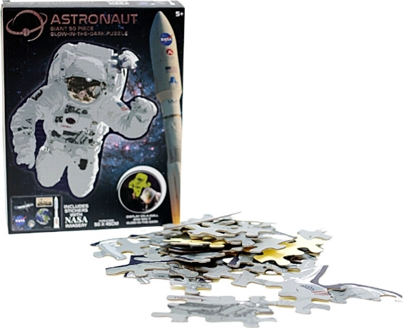 Obrovské puzzle astronaut s efektom do tmy 50 dielikov NASA