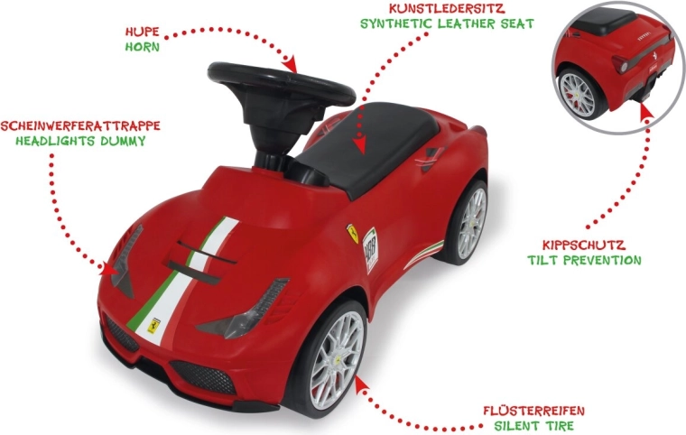 Jamara odrážadlo Ferrari 488 GTE červené