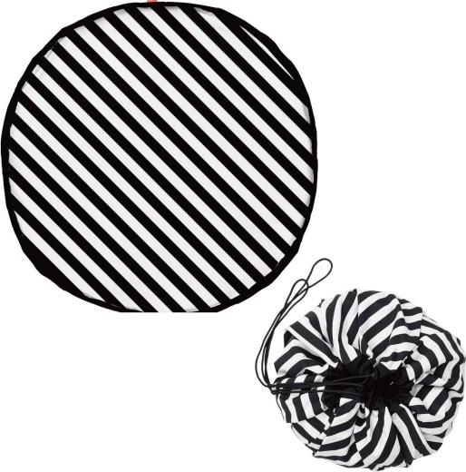 Play&Go noomad original hracia deka a vak na hračky stripes black