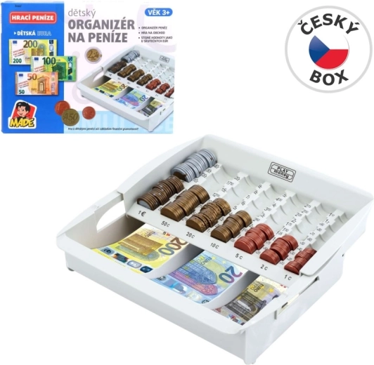 Box na peniaze – organizér na euro mince a bankovky
